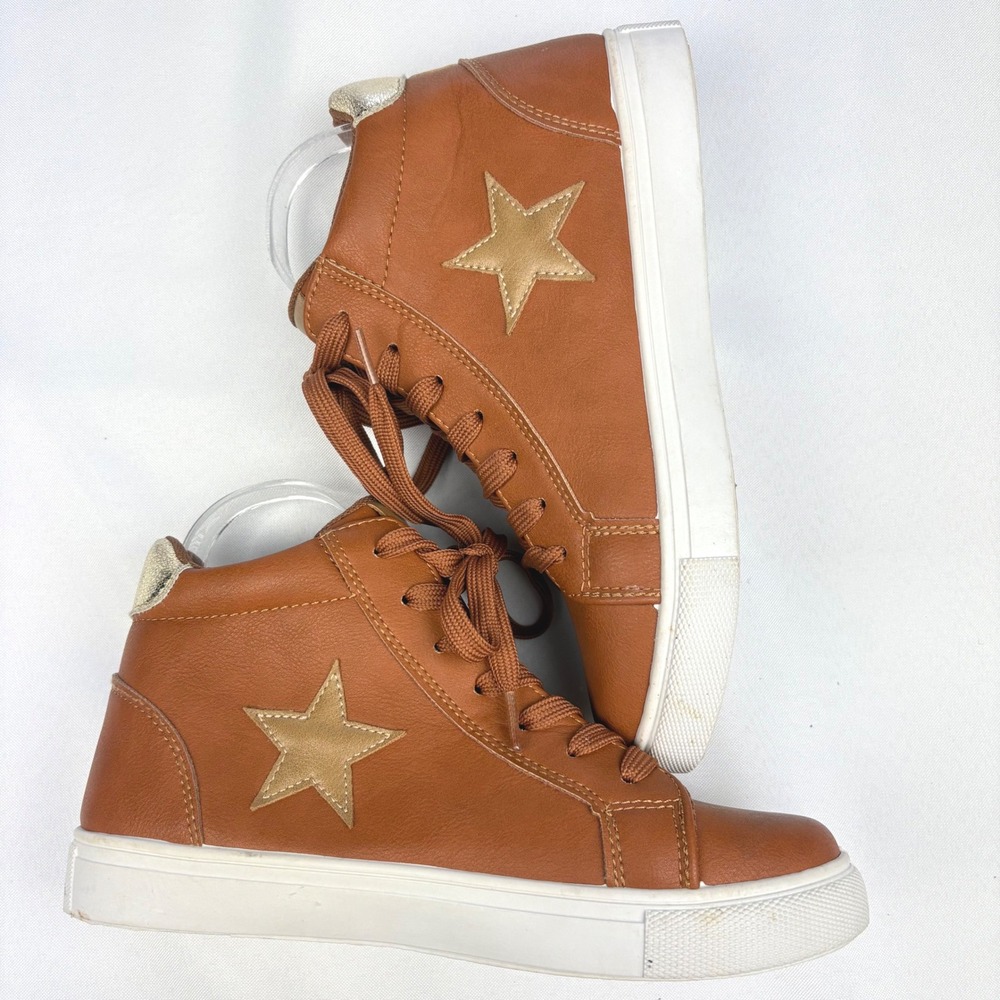 Outwoods Fast-33 Hi-Top Sneakers‎ Unisex 6 - Tan Combo Athletic Urban Minimalist